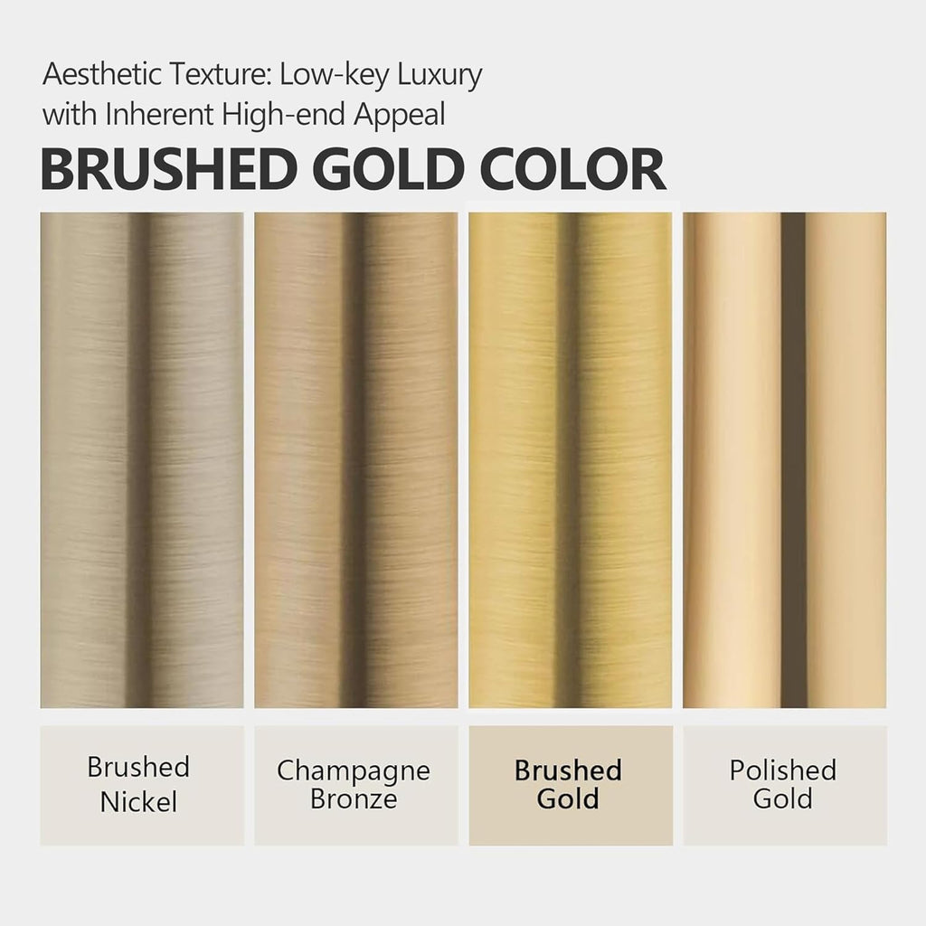 Shower System In Brushed Gold