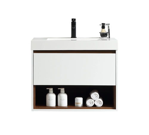 24" Orin Wall Hung White Vanity