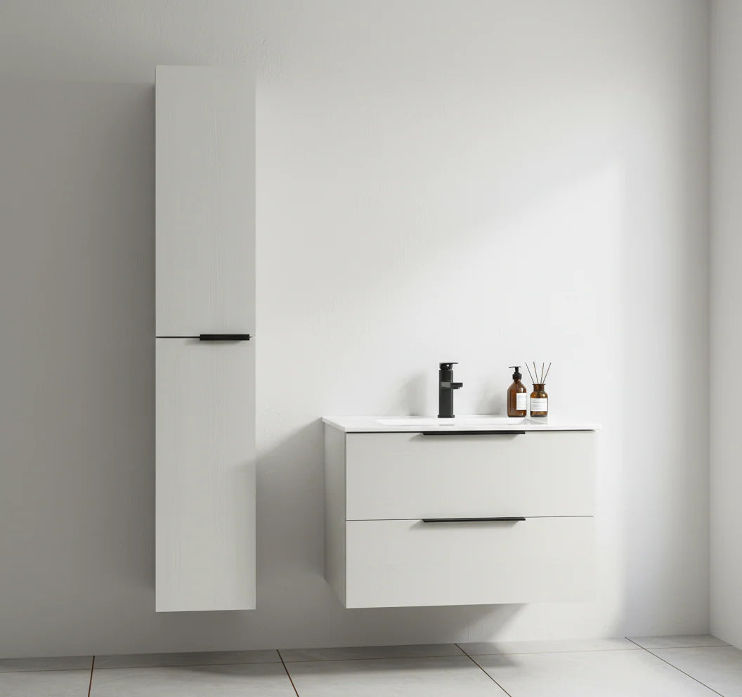 30” Sierra Vanity set with Side Cabinet in Light Grey