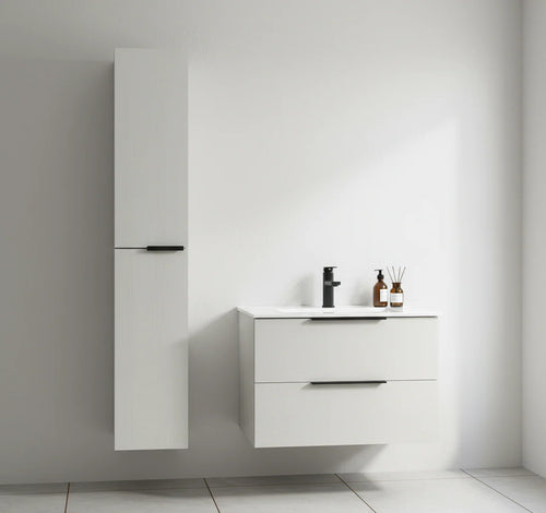 30” Sierra Vanity set with Side Cabinet in Light Grey