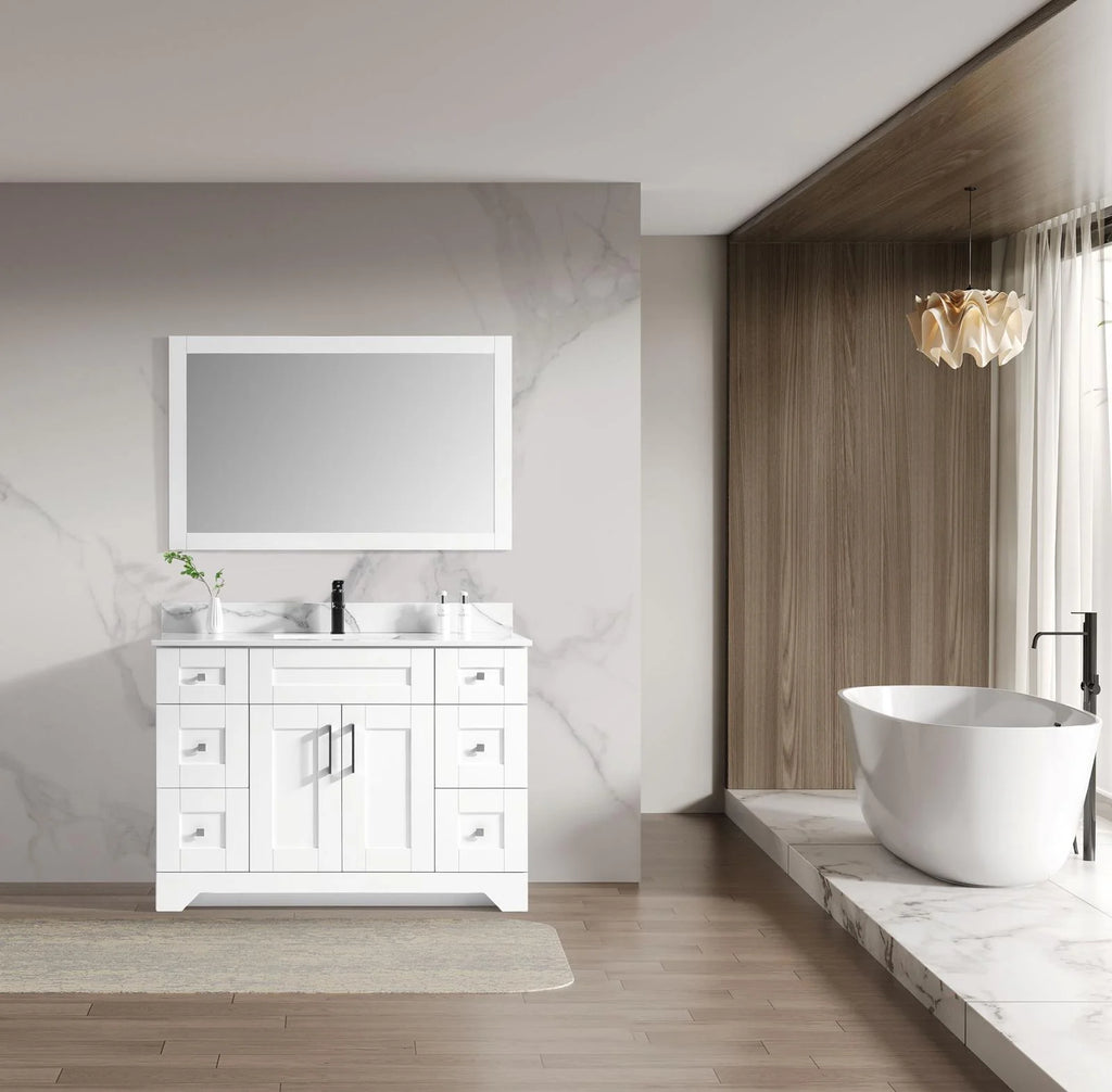 48″ Winslow Vanity in White Shaker