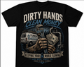 Dirty Hands Clean Money Honest Pay Tee