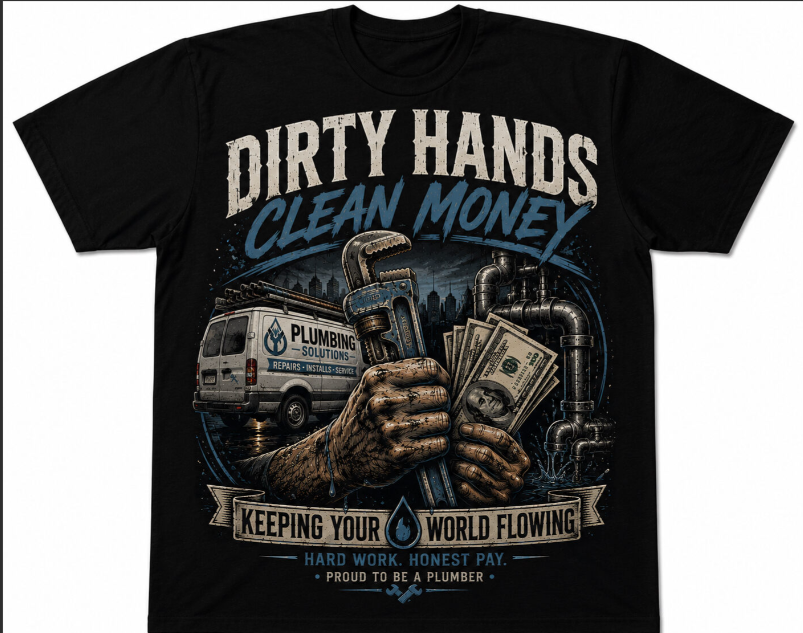 Dirty Hands Clean Money Honest Pay Tee