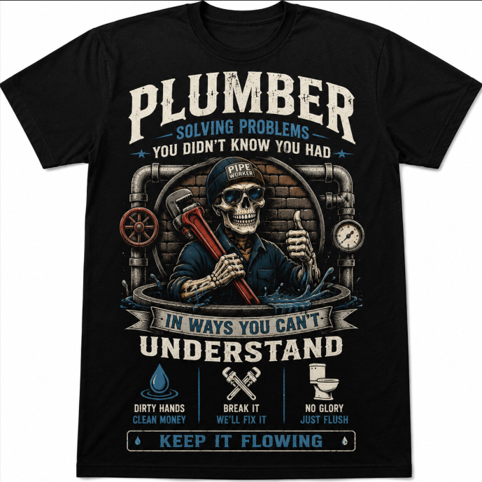 Plumber Problems Tee – Keep It Flowing Edition