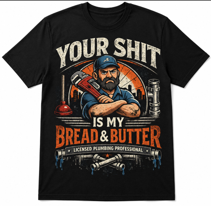 Bread & Butter Tee – Licensed Plumbing Professional Edition